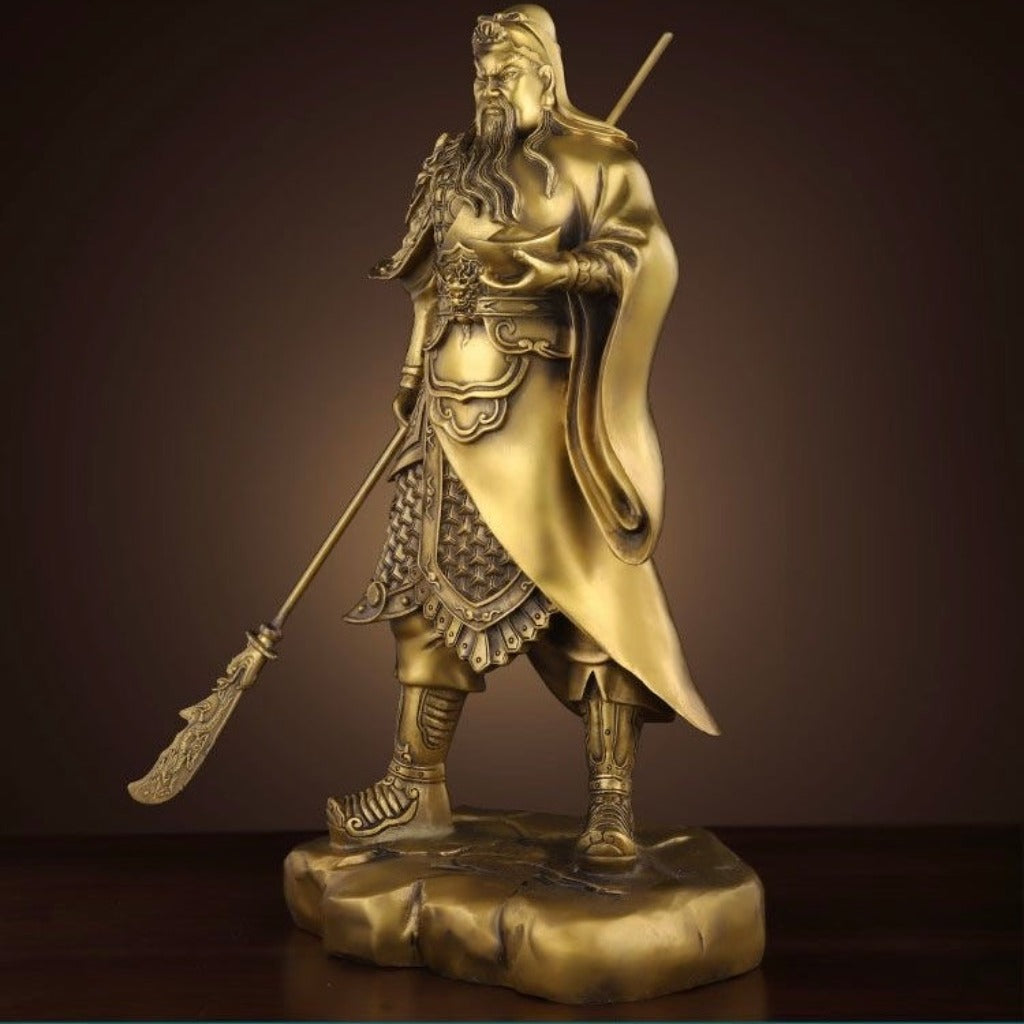 Guan Di Brass Statue