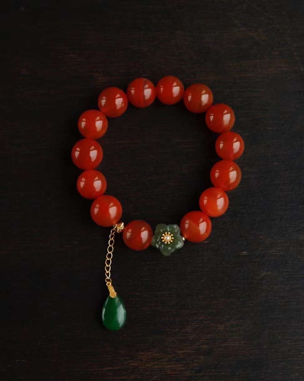 South Red agate bracelet