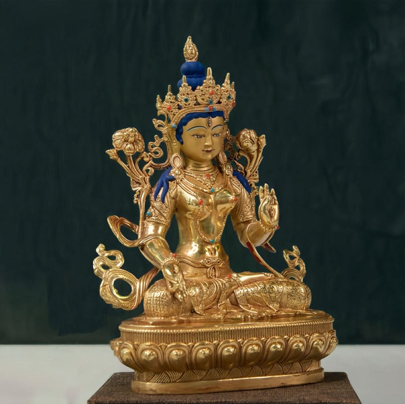 Gilt-Bronze White Tara Bodhisattva