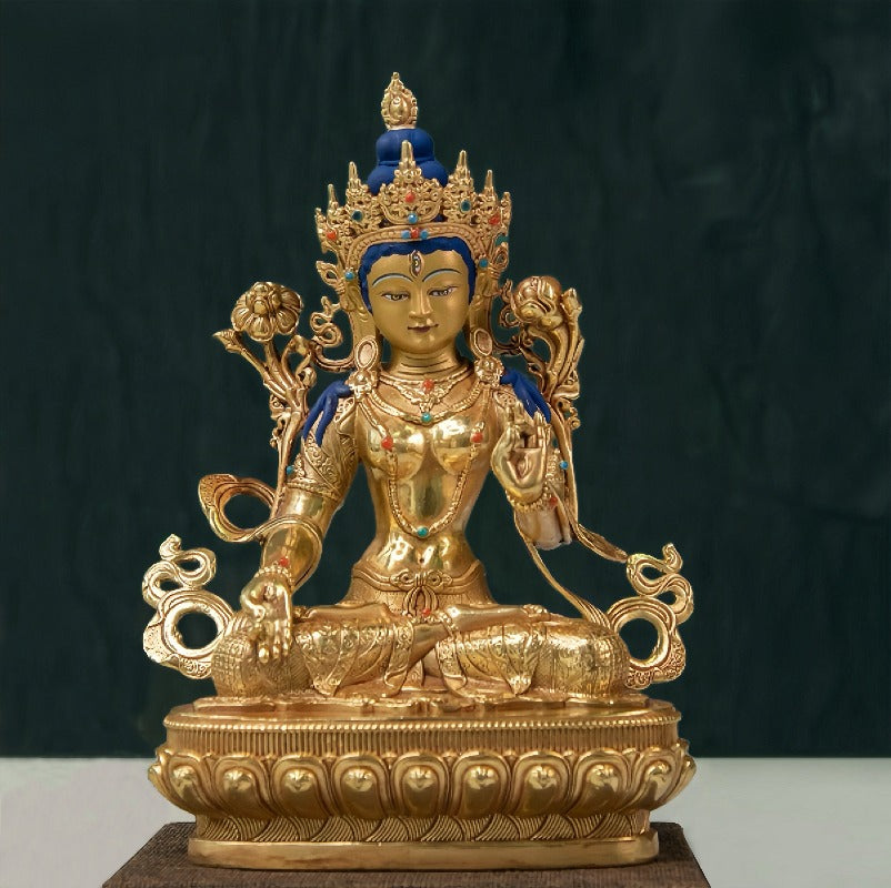 Gilt-Bronze White Tara Bodhisattva