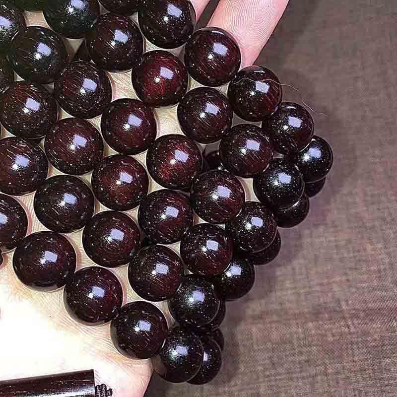 108 Rosary Beads Of Indian Pterocarpus Santalinus