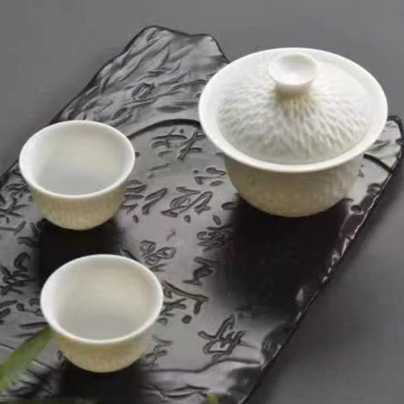 White Porcelain Covered Bowl