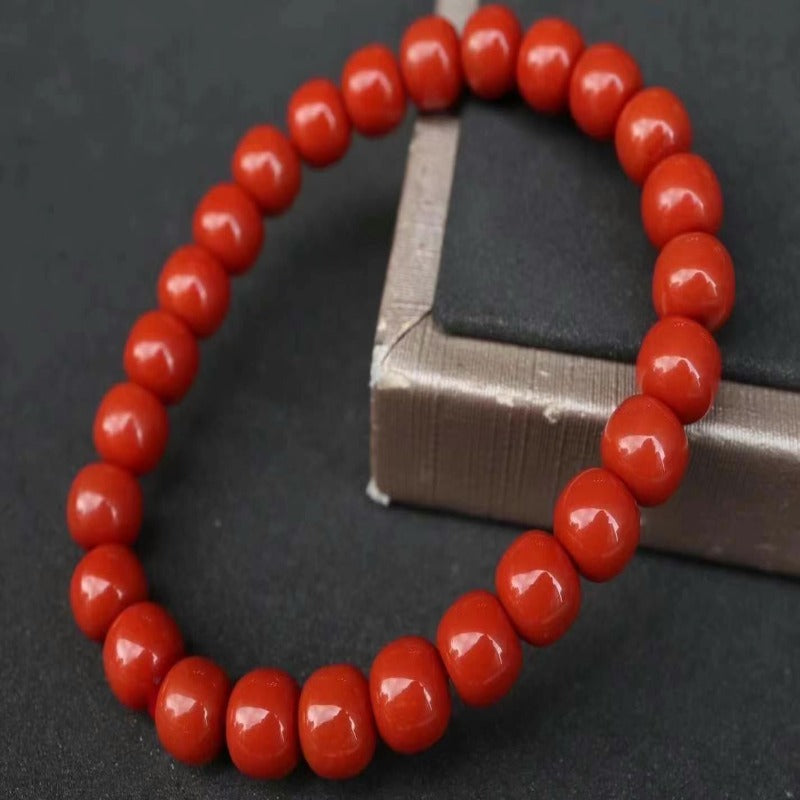 Single-Loop Bracelet Of South Red Agate Sichuan Material