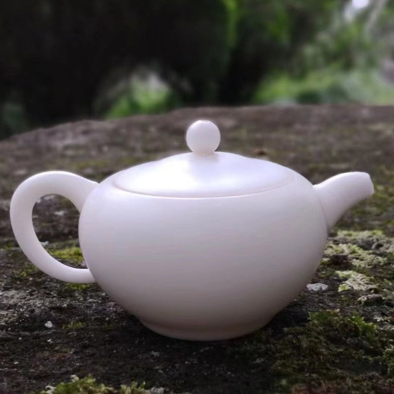 Hand Made White Porcelain Teapot
