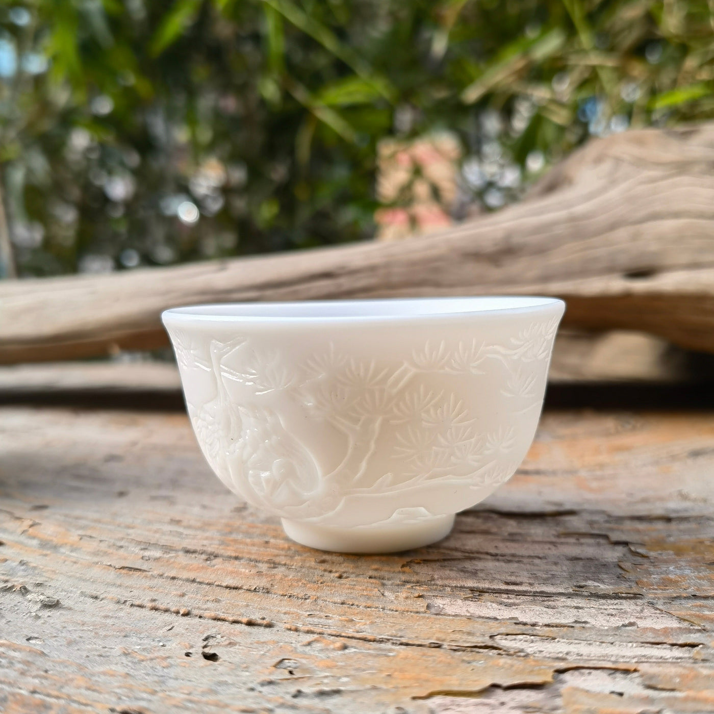Handmade White Porcelain Teacup