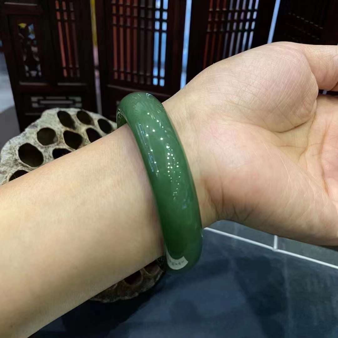 authentic old pit material jasper bracelet (1)