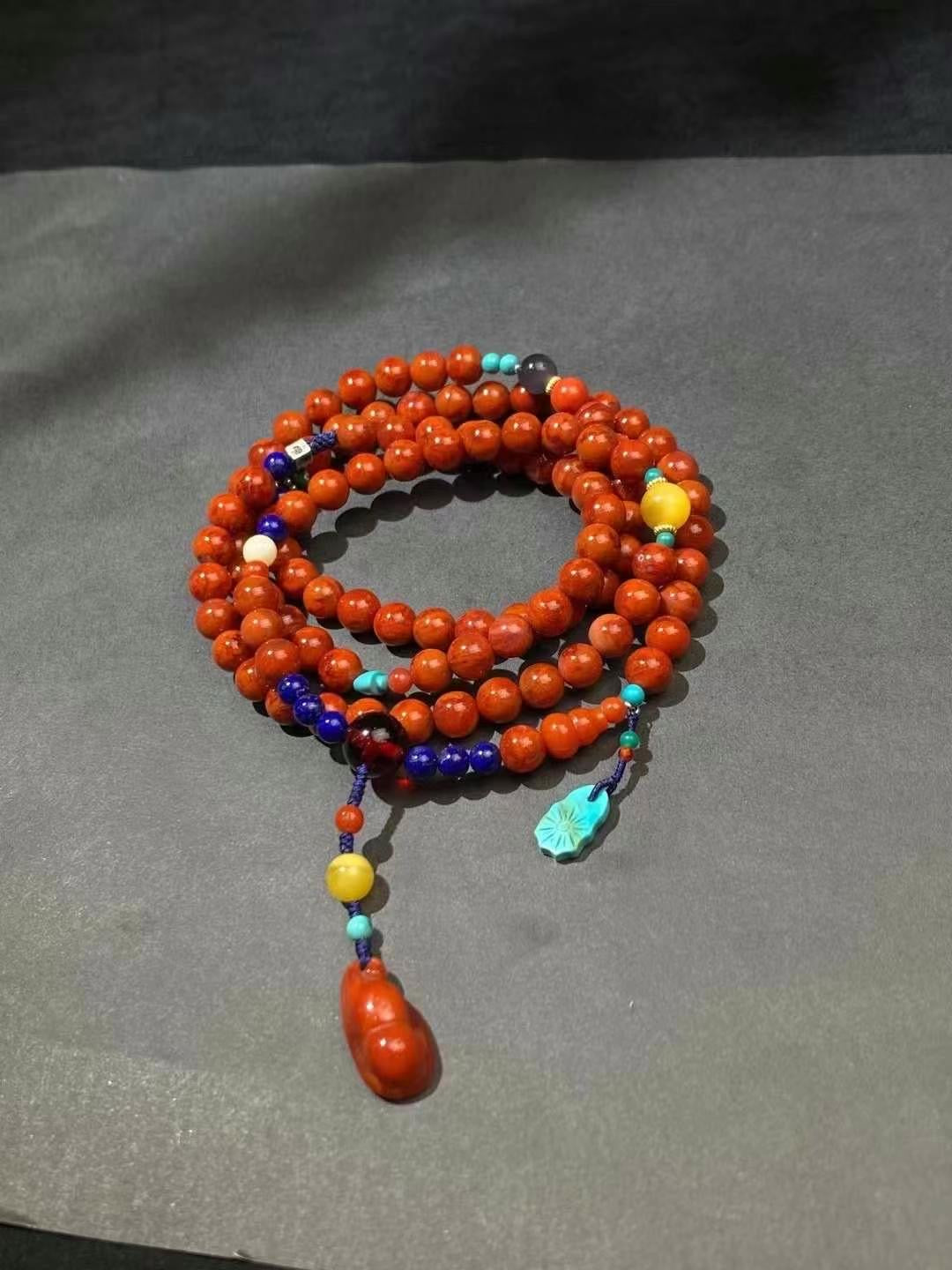 Natural South Red Agate Bracelet And Necklace